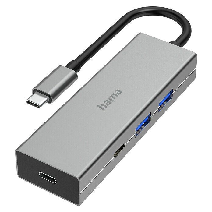 Hama USB-Hub USB-C mit 4 Ports 5 Gbit/s (USB A-Stecker, USB C-Stecker) | BAUHAUS