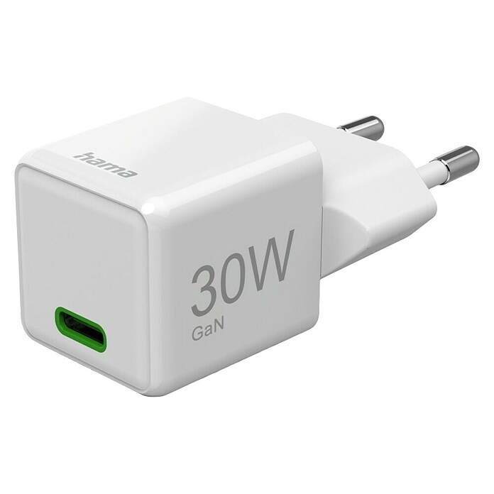 Hama USB-Adapter Schnellladegerät 30 W (Weiß, USB C-Stecker) | BAUHAUS