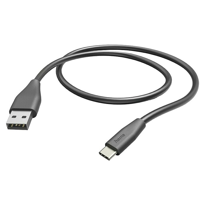 Hama USB-Kabel (1,5 m, USB A-Stecker, USB C-Stecker, Schwarz) | BAUHAUS