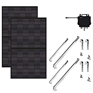 TCL Balkonkraftwerk-Set TOPCon Bifazial (Nennleistung: 860 W, L x B x H: 3 x 172,2 x 113,4 cm, 2 Stk., inkl. Wechselrichter & Halterungen)