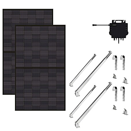 TCL Balkonkraftwerk-Set TOPCon Bifazial (Nennleistung: 860 W, L x B x H: 3 x 172,2 x 113,4 cm, 2 Stk., inkl. Wechselrichter & Halterungen)