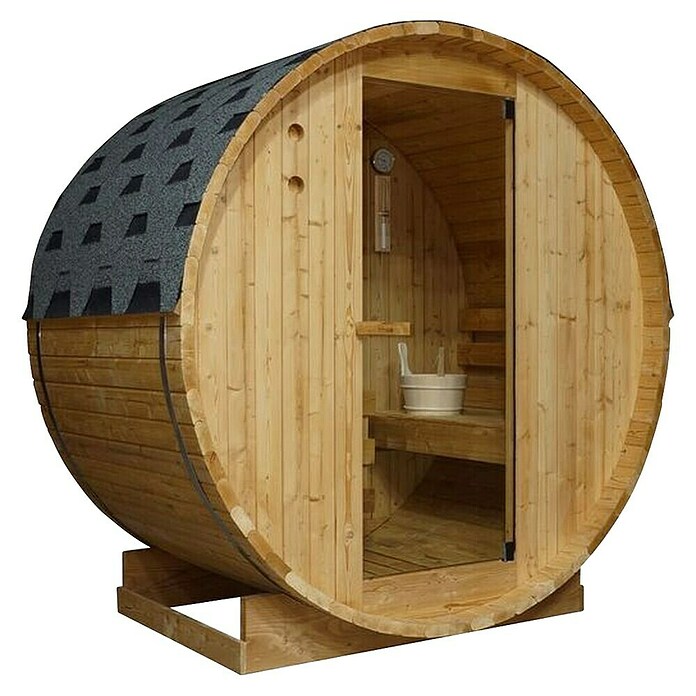 Sanotechnik Savna v sodu Tromsö M  (Do x Š x V: 120 x 189 x 191,5 cm) | 4146 - Element-Saunen | DCGA - Fertigsauna | DCG - Sauna Wellness | DC - Sanitärinstallation | D - Sanitär | BAUHAUS