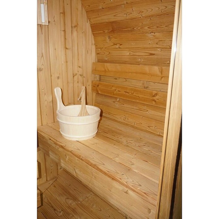 Sanotechnik Savna v sodu Tromsö M  (Do x Š x V: 120 x 189 x 191,5 cm) | 4146 - Element-Saunen | DCGA - Fertigsauna | DCG - Sauna Wellness | DC - Sanitärinstallation | D - Sanitär | BAUHAUS