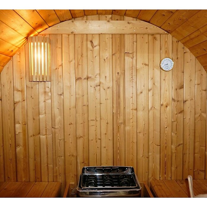 Sanotechnik Savna v sodu Tromsö L  (Les, Do x Š x V: 153,8 x 176,8 x 176,8 cm) | 4146 - Element-Saunen | DCGA - Fertigsauna | DCG - Sauna Wellness | DC - Sanitärinstallation | D - Sanitär | BAUHAUS