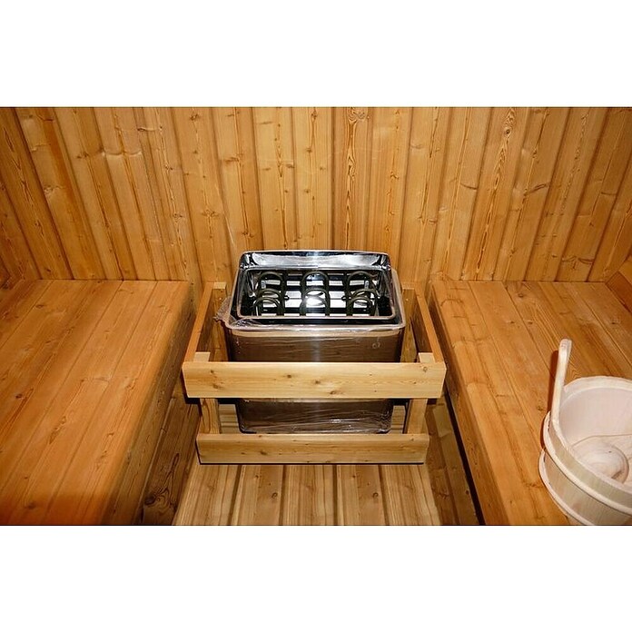 Sanotechnik Savna v sodu Tromsö L  (Les, Do x Š x V: 153,8 x 176,8 x 176,8 cm) | 4146 - Element-Saunen | DCGA - Fertigsauna | DCG - Sauna Wellness | DC - Sanitärinstallation | D - Sanitär | BAUHAUS