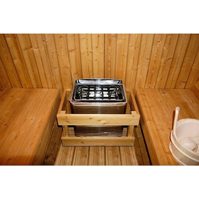 Sanotechnik Savna v sodu Tromsö XL  (Les, Do x Š x V: 193,8 x 176,8 x 176,8 cm) | 4146 - Element-Saunen | DCGA - Fertigsauna | DCG - Sauna Wellness | DC - Sanitärinstallation | D - Sanitär | BAUHAUS