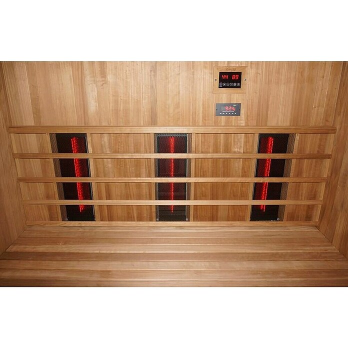 Sanotechnik IR kabina in finska savna Kotka  (Do x Š x V: 200 x 150 x 190 cm, 6,9 kW) | 4146 - Element-Saunen | DCGA - Fertigsauna | DCG - Sauna Wellness | DC - Sanitärinstallation | D - Sanitär | BAUHAUS