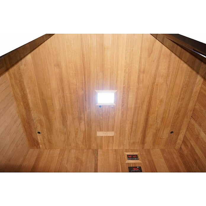 Sanotechnik IR kabina in finska savna Kotka  (Do x Š x V: 200 x 150 x 190 cm, 6,9 kW) | 4146 - Element-Saunen | DCGA - Fertigsauna | DCG - Sauna Wellness | DC - Sanitärinstallation | D - Sanitär | BAUHAUS