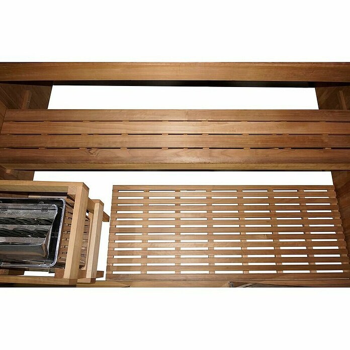 Sanotechnik IR kabina in finska savna Kotka  (Do x Š x V: 200 x 150 x 190 cm, 6,9 kW) | 4146 - Element-Saunen | DCGA - Fertigsauna | DCG - Sauna Wellness | DC - Sanitärinstallation | D - Sanitär | BAUHAUS