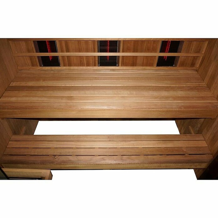 Sanotechnik IR kabina in finska savna Kotka  (Do x Š x V: 200 x 150 x 190 cm, 6,9 kW) | 4146 - Element-Saunen | DCGA - Fertigsauna | DCG - Sauna Wellness | DC - Sanitärinstallation | D - Sanitär | BAUHAUS