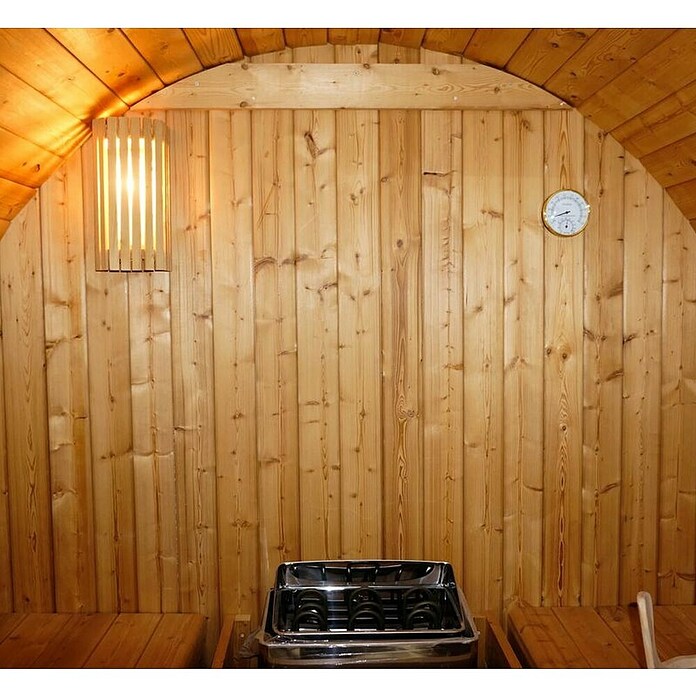 Sanotechnik Savna v sodu Bergen  (Les, Do x Š x V: 220 x 189 x 191,5 cm) | 4146 - Element-Saunen | DCGA - Fertigsauna | DCG - Sauna Wellness | DC - Sanitärinstallation | D - Sanitär | BAUHAUS