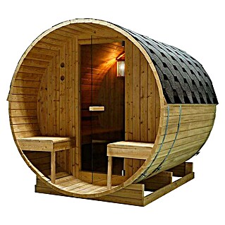 Sanotechnik Savna v sodu Bergen (Les, Do x Š x V: 220 x 189 x 191,5 cm)