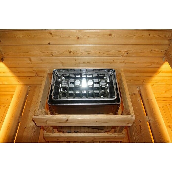 Sanotechnik Savna hiša Hanko  (Do x Š x V: 180 x 210 x 210 cm, 8 kW) | 4146 - Element-Saunen | DCGA - Fertigsauna | DCG - Sauna Wellness | DC - Sanitärinstallation | D - Sanitär | BAUHAUS