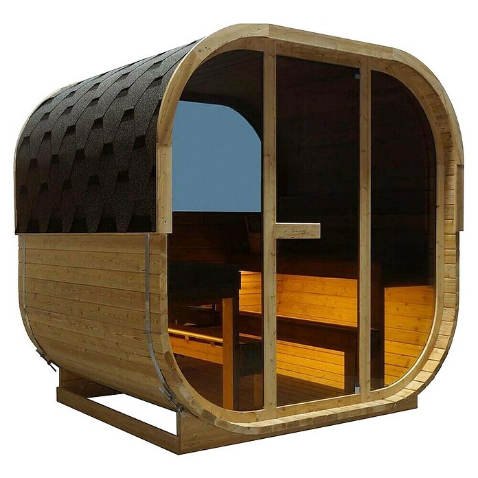 Sanotechnik Savna hiša Hanko  (Do x Š x V: 180 x 210 x 210 cm, 8 kW) | 4146 - Element-Saunen | DCGA - Fertigsauna | DCG - Sauna Wellness | DC - Sanitärinstallation | D - Sanitär | BAUHAUS