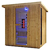 Sanotechnik Savna hiša Lahti  (Do x Š x V: 198 x 181,5 x 200,2 cm, 6 kW, Termo smrekov les) | 4146 - Element-Saunen | DCGA - Fertigsauna | DCG - Sauna Wellness | DC - Sanitärinstallation | D - Sanitär | BAUHAUS