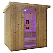 Sanotechnik Savna hiša Lahti  (Do x Š x V: 198 x 181,5 x 200,2 cm, 6 kW, Termo smrekov les) | 4146 - Element-Saunen | DCGA - Fertigsauna | DCG - Sauna Wellness | DC - Sanitärinstallation | D - Sanitär | BAUHAUS
