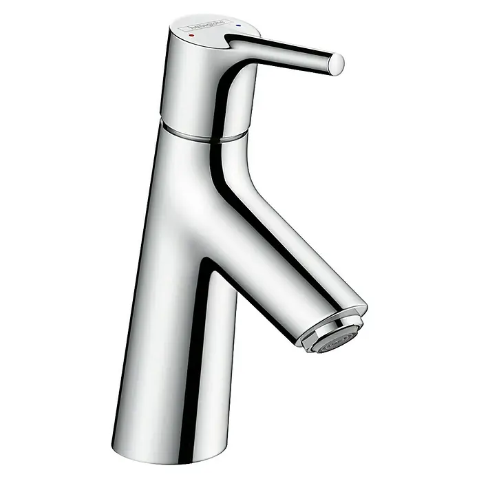 Hansgrohe Talis S Waschtischarmatur 80 - Chrom, Glänzend - Glänzender Chrom-Waschtischmischer von Hansgrohe mit klaren Linien und intuitiver Bedienung für ein modernes Badezimmer-Erlebnis.