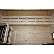 Sanotechnik Savna hiša Lahti  (Do x Š x V: 198 x 181,5 x 200,2 cm, 6 kW, Termo smrekov les) | 4146 - Element-Saunen | DCGA - Fertigsauna | DCG - Sauna Wellness | DC - Sanitärinstallation | D - Sanitär | BAUHAUS