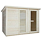 Sanotechnik Finska savna Vaasa  (Do x Š x V: 202,4 x 172,4 x 201,4 cm, 8 kW) | 4146 - Element-Saunen | DCGA - Fertigsauna | DCG - Sauna Wellness | DC - Sanitärinstallation | D - Sanitär | BAUHAUS
