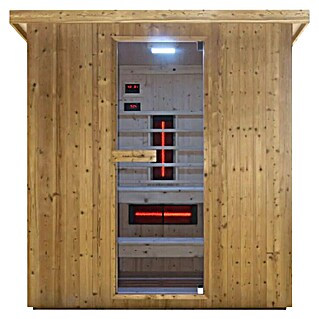 Sanotechnik Savna hiša Lahti (Do x Š x V: 198 x 181,5 x 200,2 cm, 6 kW, Termo smrekov les)