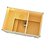 Sanotechnik Finska savna Vaasa  (Do x Š x V: 202,4 x 172,4 x 201,4 cm, 8 kW) | 4146 - Element-Saunen | DCGA - Fertigsauna | DCG - Sauna Wellness | DC - Sanitärinstallation | D - Sanitär | BAUHAUS