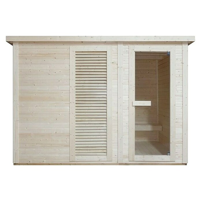Sanotechnik Finska savna Vaasa  (Do x Š x V: 202,4 x 172,4 x 201,4 cm, 8 kW) | 4146 - Element-Saunen | DCGA - Fertigsauna | DCG - Sauna Wellness | DC - Sanitärinstallation | D - Sanitär | BAUHAUS