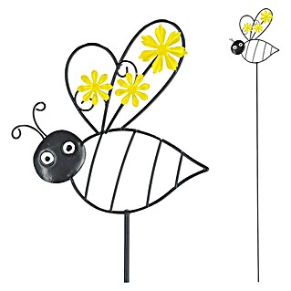 Gartenstecker (Biene, Höhe: 115 cm, Schwarz/Gelb)