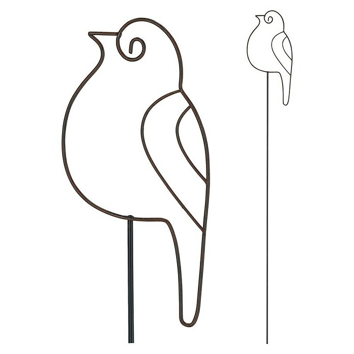 Gartenstecker (Vogel, Höhe: 85 cm, Schwarz) | BAUHAUS