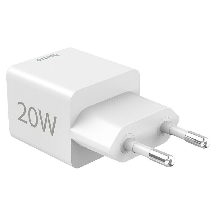 Hama USB-Adapter Schnellladegerät USB-C+A (Weiß, 20 W) | BAUHAUS