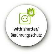 Hama Euro-Adapter 1 x Schutzkontakt, 2 x Euro mit Schalter (Weiß, 16 A) | BAUHAUS