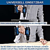Scheppach Akku-Bohrschrauber-Set S BC-DD60-X (20 V, Anzahl Akkus: 1 Akku, 60 Nm) | BAUHAUS
