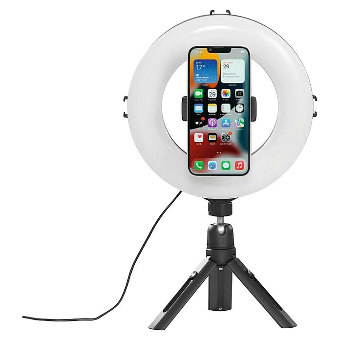 Hama Smartphone-Halter LED-Ringleuchte 