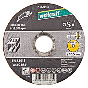 Wolfcraft Trennscheibe (Geeignet für: Aluminium, Durchmesser: 115 mm, Bohrung: 22,22 mm) | BAUHAUS