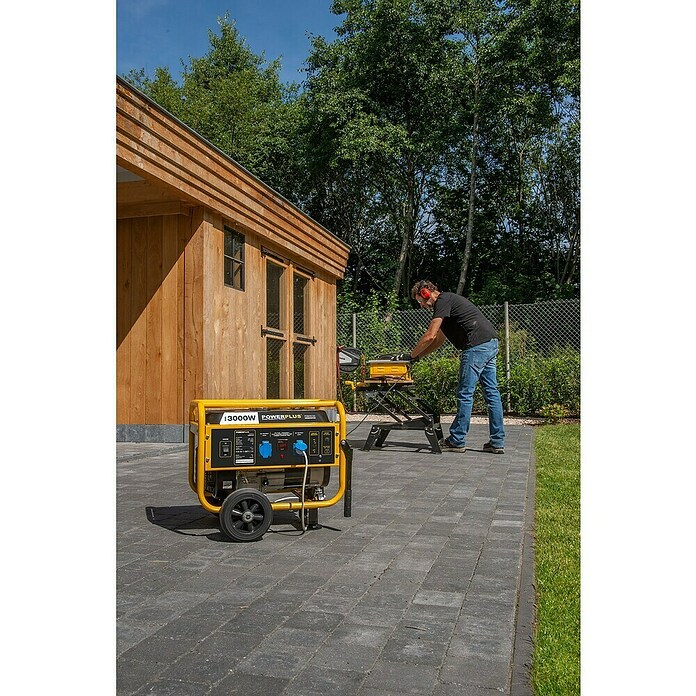 PowerPlus Generador POWX5130 (Potencia nominal: 2,8 kW, Volumen del depósito: 15 l) | BAUHAUS