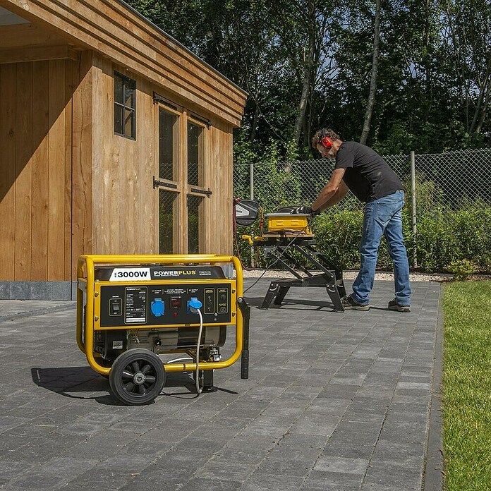 PowerPlus Generador POWX5130 (Potencia nominal: 2,8 kW, Volumen del depósito: 15 l) | BAUHAUS
