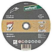 Wolfcraft Trennscheibe (Geeignet für: Stahl, Durchmesser: 230 mm, Bohrung: 22,22 mm) | BAUHAUS