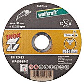 Wolfcraft Trennscheibe (Geeignet für: Stahl, Durchmesser: 125 mm, Bohrung: 22,22 mm) | BAUHAUS