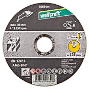 Wolfcraft Trennscheibe (Geeignet für: Aluminium, Durchmesser: 125 mm, Bohrung: 22,22 mm) | BAUHAUS