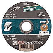 Wolfcraft Trennscheibe (Geeignet für: Metall, Durchmesser: 115 mm, Bohrung: 22,22 mm) | BAUHAUS