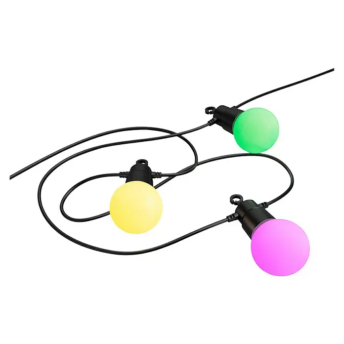 Hama Smart-LED-LichterketteAußen, 8 m, Lichtfarbe: RGBW, 12 Stk.