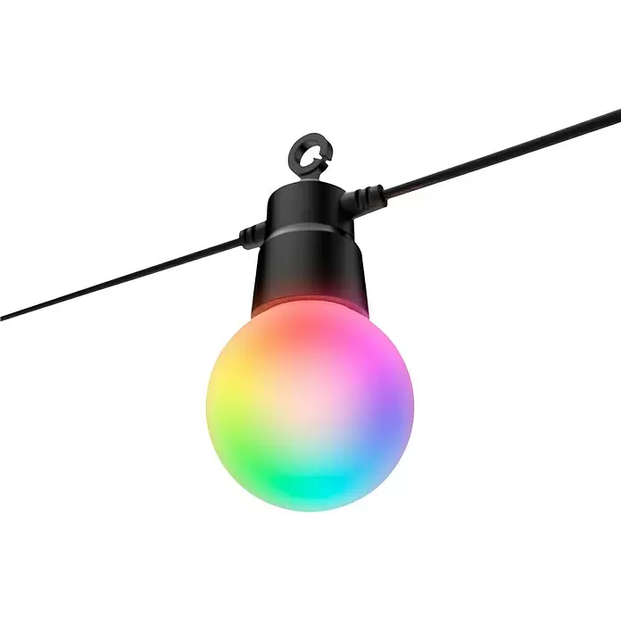 Hama Smart-LED-LichterketteAußen, 8 m, Lichtfarbe: RGBW, 12 Stk.