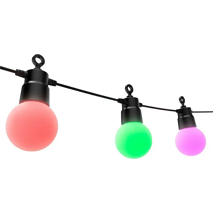 Hama Smart-LED-LichterketteAußen, 8 m, Lichtfarbe: RGBW, 12 Stk.