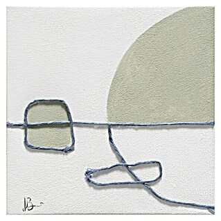 Bubola & Naibo Cuadro pintado a mano Abstracto 906 (Abstracto 906, An x Al: 30 x 30 cm)