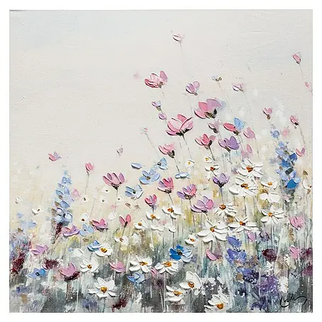 Bubola & Naibo  Cuadro pintado a mano Flores 952