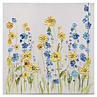 Bubola & Naibo Ročno izdelana slika Rože 607 (Š x V: 30 x 30 cm)