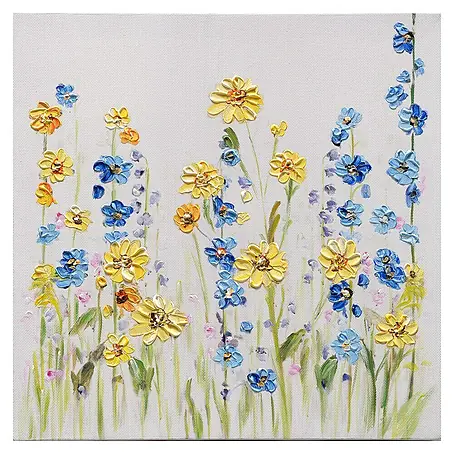 Bubola & Naibo  Cuadro pintado a mano Flores 607