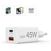 Hama USB-Adapter Schnellladegerät USB-C+A (Weiß, 45 W) | BAUHAUS