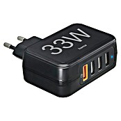 Hama USB-Adapter Schnellladegerät 4x USB-A 33W (Schwarz, USB A-Stecker) | BAUHAUS