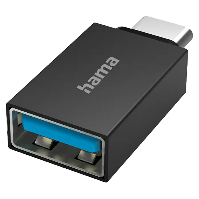 Hama USB-Adapter 3.2 Gen.1 5 Gbit/s - Schwarz, USB A-Stecker, USB C-Stecker - USB-Adapter von Hama: USB-A-Buchse auf USB-C-Stecker, ideal zur Verbindung älterer Geräte mit modernen USB-C-Anschlüssen.