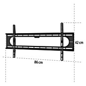 Hama TV-Wandhalterung starr (Passend für: Bildschirmgröße: 94 - 229 cm (37